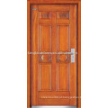 Aço porta de madeira Exterior (JKD-235) para Design de porta blindada da China Top 10 marca porta